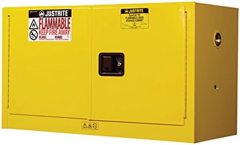 Justrite Benchtop Storage Cabinet w/Self-Close Doors (17 gal)