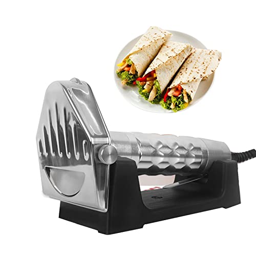 HMWOKPOT 80W Commercial Shawarma Kebab Slicer Electric Handheld Shawarma Slicing Machine Professional Electric Gyro Cutter with Holder,220v
