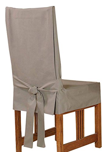 SureFit Duck Solid Dining Chair, Linen