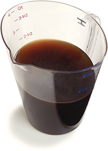 Vaso medidor comercial plástico 1 galón transparente miniatura 4