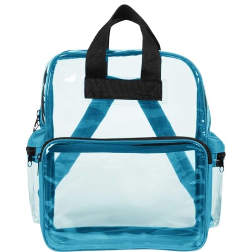 Clear Vinyl Backpack (Teal (Medium))