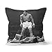 Funda de cojín decorativa con diseño de Muhammad Ali contra Sonny Liston para la funda del coche del dormitorio de la casa tamaño 40 x 40 cm
