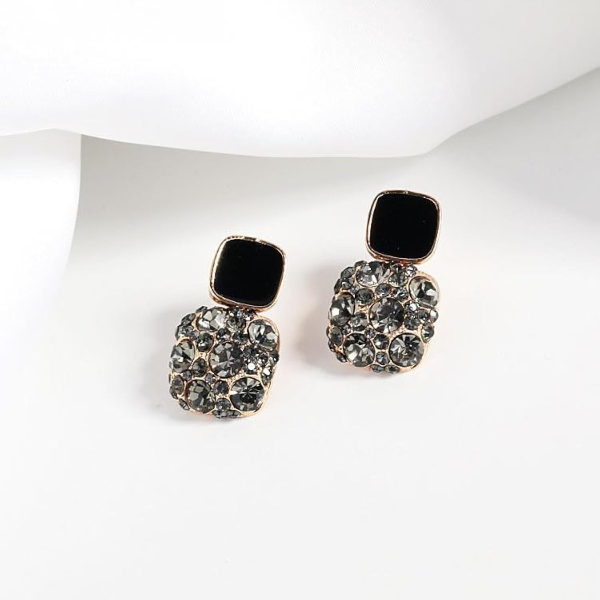 Women's Stylish Bali Butterfly Stud Earrings with American Diamond