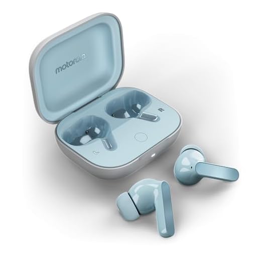 Fone de ouvido Sem Fio Bluetooth Motorola Moto Buds Cancelamento de Ruído Ativo - Light Blue