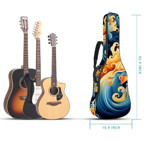 JRHEJTFZ Housse pour guitare acoustique de 1,9 cm d’épaisseur – Imperméable – Durable et élégant – Motif limace de mer, Multicolore., 42.9×16.9×4.7 in, Motif imprimé tendance - Les Beatles, Paul McCartney, John Lennon, RIngo Starr, George Harrison JRHEJTFZ Housse pour guitare acoustique de 1,9 cm d'épaisseur - Imperméable - Durable et élégant - Motif limace de mer, Multicolore., 42.9x16.9x4.7 in, Motif imprimé tendance – Image 6