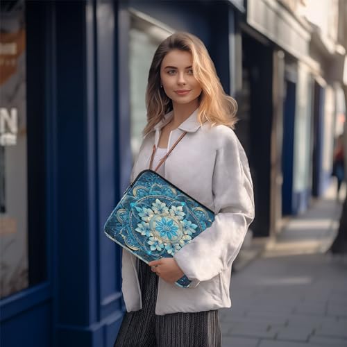 Funda para portátil de 13-14 pulgadas impermeable azul miniatura 7