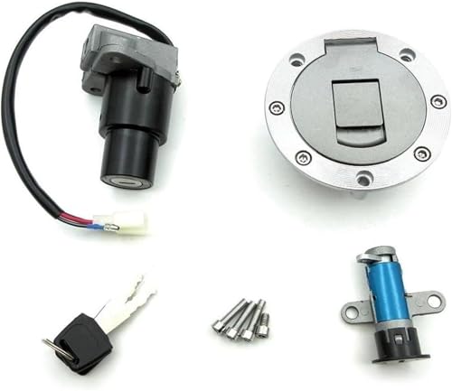 Interruptor de encendido de motocicleta y tapa de tanque antirrobo para Yamaha TZR125