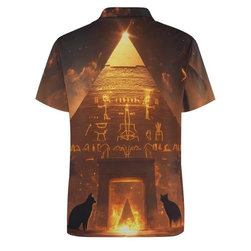 Polo de manga corta para mujer Black Cats Pyramids transpirable contra el calor 6
