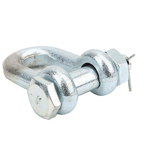 Screw Pin Anchor Shackle Alloy Steel Galvanized Heavy Duty Bow Shape Load Clamp for Chains Wirerope Lifting Outdoor Camping Rope Bracelets(2T),M - Thumbnail 7
