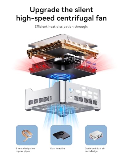 Image of KAMRUI Hyper H2 Mini PC, Intel Core i7 14650HX Mini Computers (16C /24T, up to 5.2GHz), 32GB RAM 1TB PCle4.0 SSD Micro Desktop PC, Triple 4K Display, USB Type-C, WiFi6, BT5.2, Business Office