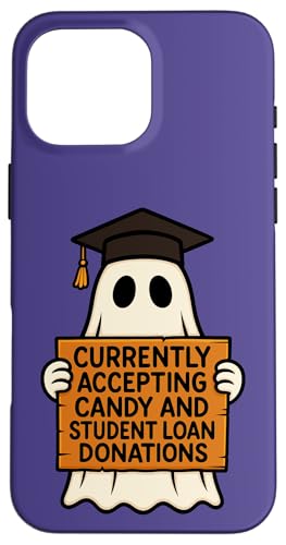 Currently Accepting Candy Student Loan Ghost Case for iPhone 16 Pro Max
