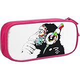 バンクシー ゴリラ アニメ ペンケース 大容量 筆箱 多機能 おしゃれ ペンポーチ 男の子 女の子 子供 シンプル ツールペンケース 高校生 大学生 社会人用 中小学生 文具バッグ