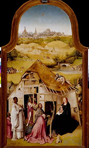 Tableau l'enfer de Bosch, une impression d'art mural aux détails d'une finesse exceptionnelle