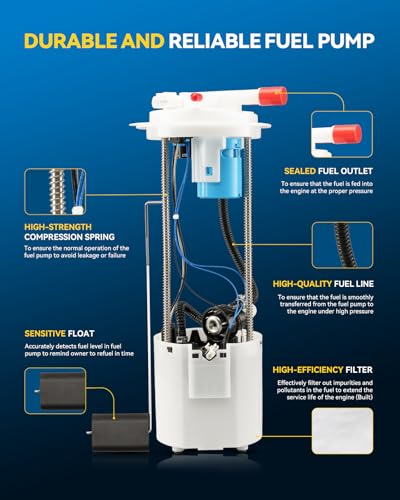 Image of PHILTOP Fuel Pump Assembly Fit for 2007-2008 Sierra 1500 5.3L /Silverado 1500 5.3L, 2007-2008 Silverado 2500 HD /Sierra 2500 HD /Silverado 3500 HD /Sierra 3500 HD 6.0L Fuel Pumps Replaces E3750M