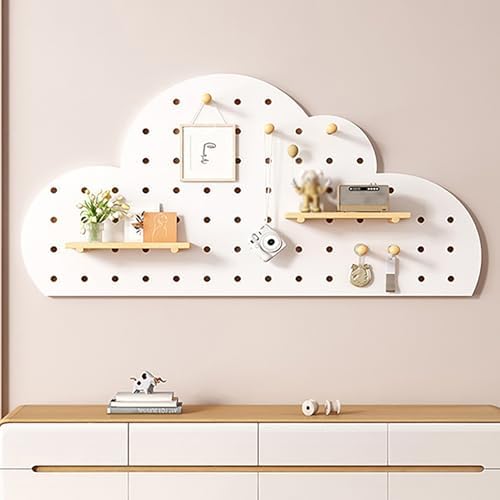 DIY Wooden Peg Board Kit - Wall Mount Organizer Panels for Home, Office, Kitchen, Garage & Craft Room - Versatile Display Solution for Tools, Crafts & Accessories