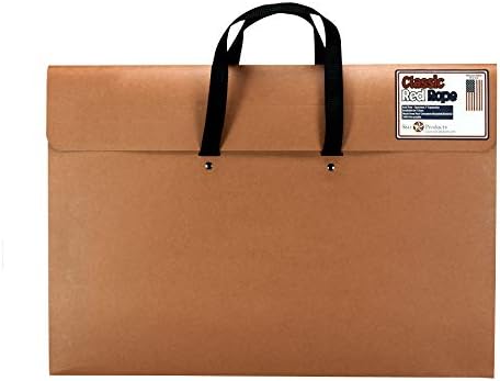 Star Products Wallet Port Whandle 220H Classic Red Rope Paper Artist Portfolio with Soft Woven Handle, 20" x 26"