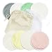 #1 BEST Washable Organic Bamboo Nursing Pads -8 PACK (4 pairs)- Reusable Breast Pads,Bra pads, Leakproof, Ultra soft, Waterproof, Hypoallergenic breastfeeding pads, absorbent pads, + 2 FREE Ebooks !!