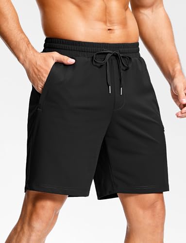 Men's Workout Shorts with Zipper Pockets 7" Quick Dry Lightweight Gym Athletic Running Shorts for Men2
