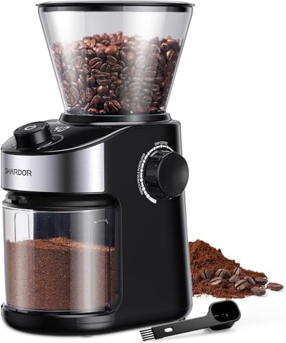 SHARDOR Burr Coffee Grinder 32 Precise Grind Settings Coffee Grinder Electric with 40 Seconds...