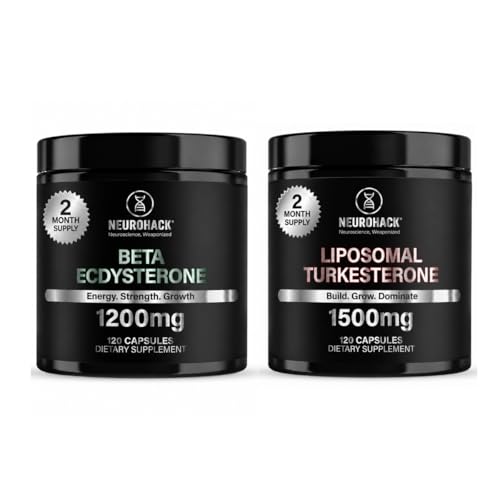 Beta Ecdysterone 1200mg & Liposomal Turkesterone 1500mg Bundle – 2 Month Supply