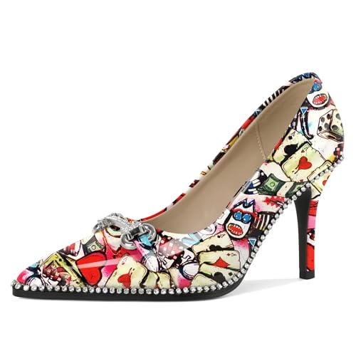 Escarpins bout pointu Soireelady chaussure soirée élégante talon