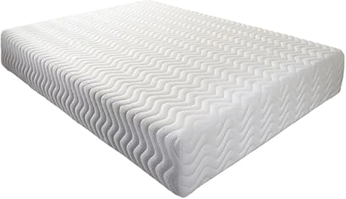 Luxe Living 10” Blue Hard Firm Orthopaedic Foam Mattress | Premium Hard Firm Memory Foam | Hypoallergenic & Pressure-Relieving Mattress | Breathable & Roll Packed for Easy Delivery (Double-4ft6)