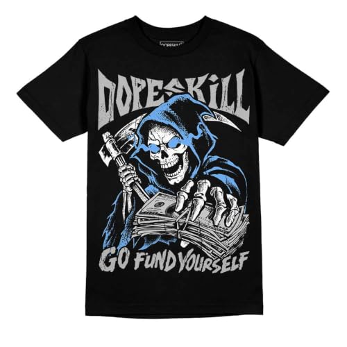 Image of DopeSkill Graphic Tee Streetwear Hip Hop Hypebeast Street Style Unisex T-Shirt Sneaker Colour Matching Shirts Horror Skeleton