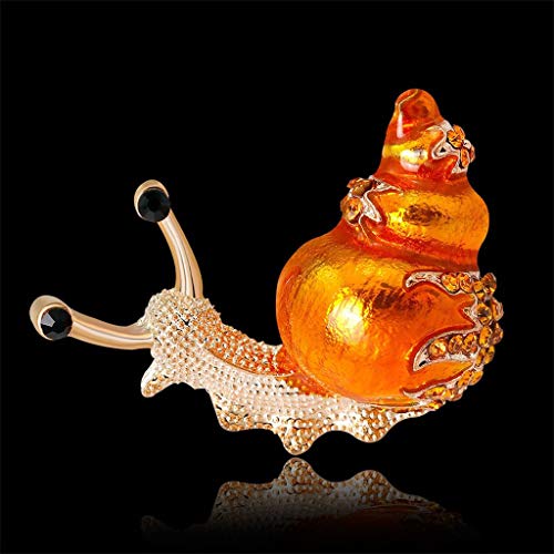 Broche escargot cristal diamant alliage bijoux decorations mode dames - 3