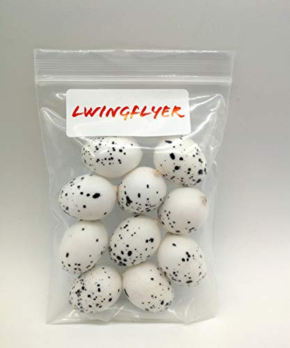Lwingflyer 10Pcs Artificial Bird Eggs Craft For Home Decor Garden Ornaments Speckled Fake Foam Bird Eggs For Wedding Party Decorative Photography Prop (10) #TOP6