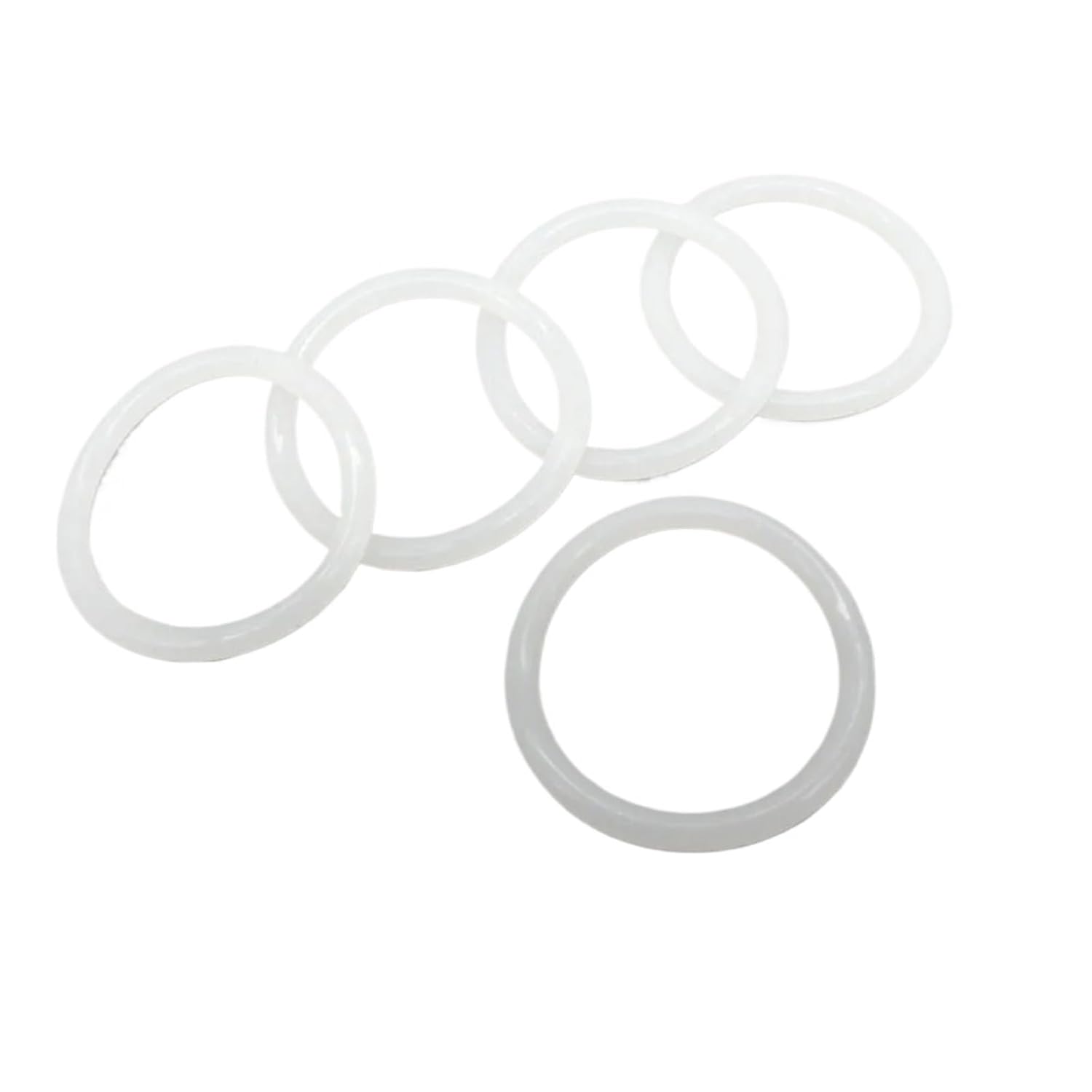 O-Ring Seals White Silicon 3mm Thickness 100/105/110/115/120/125/130/135/140/145/150mm OD Rubber Gasket Washer(120x114x3mm,10PCS)