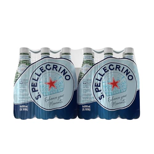 Opiniones y reviews de San plastico - los más vendidos. 40 San Pellegrino Agua Mineral con Gas, Natural Mineral, Sin calorías y sin Azúcares, Caja de 24 botellas de plástico de 500ml c/u