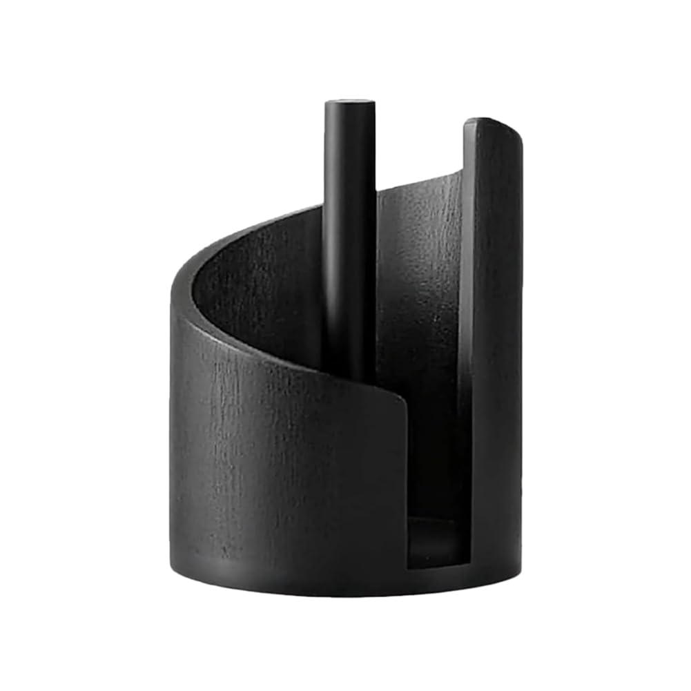 UDSKNV[KSL Spiral Design Decorative Storage Box for Home, Mountain Paper Towel Holder with Round Base and Iron Holder, Countertop A
