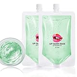 Skynest Aloe Vera Lip Gloss Base, DIY Lip Gloss Moisturizing, Non-Sticky, Vegan Lip Makeup Oil -...