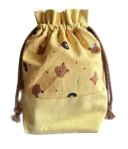 Little sweet bear handmade bag for makeup-cosmetic-Gift bag Size 8-9