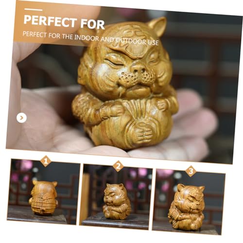 Abaodam Pequeno Tigre Ornamento Selva Animal Kung Fu Chá Pet Chá Pet Ornamento Decoração Do Bolo Min
