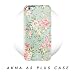 iPhone 6 Plus / 6s Plus case floral, Akna New Glamour Series Flexible Soft TPU cover with Fabulous Matte Pattern for both iPhone 6 plus & iPhone 6s plus [Elegant Green](360-U.S)