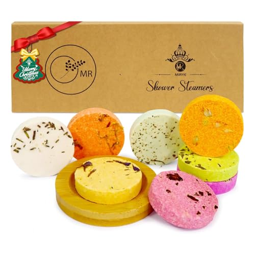 MR MIRYE Shower Steamers 8 Pack Shower Bombs Gift Set for Women and Men, Shower Tablets with Essential Oils for Relaxation, Pamper Self Care Birthday/Christmas Gifts for Her/Him, Mum or Wife