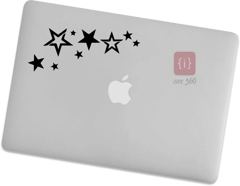 ISEE 360® Star Laptop Stickers Colour Black Size L xH 10cmX6cm (B07QPLVJR2) Amazon Price History, Amazon Price Tracker
