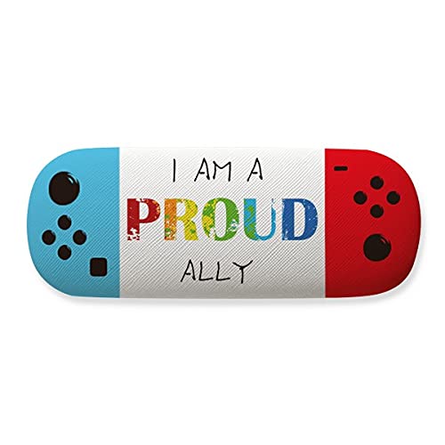 Étui de rangement pour lunettes LGBT avec motif arc-en-ciel rigide pour protection quotidienne