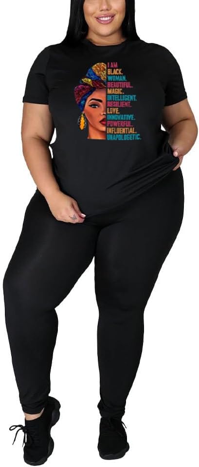 PINSV Plus Size Outfits For Women 2 Piece Sets 1x-5x