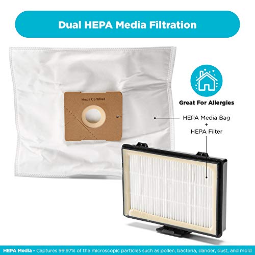 Simplicity Canister Vacuum Cleaner, Jill Compact Vacuum For Hardwood Floors And Rugs, Dual Certified Hepa Filtration, Bagged #TOP5