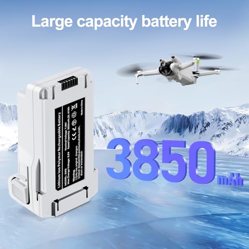 Image of 1 Pack Mini 3 Series Intelligent Flight Battery 3850mAh Upgraded Drone Battery Supports up to 51 Minutes of Flying Time Fully Compatible with DJI Mini 4 Pro /3 Pro /3 Drone