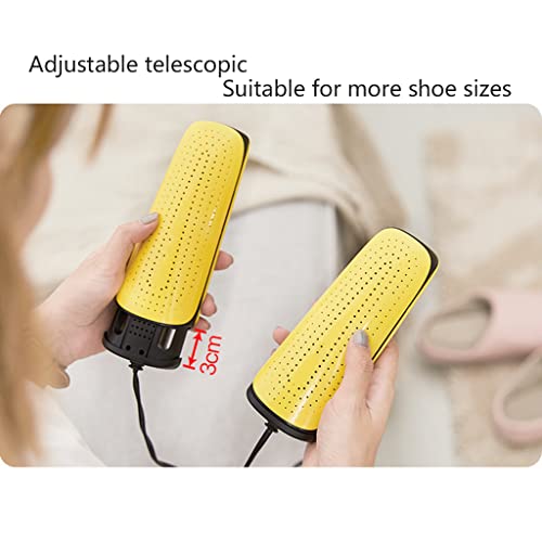 Secador de Calzado Portátil Doble Núcleo Amarillo miniatura 6