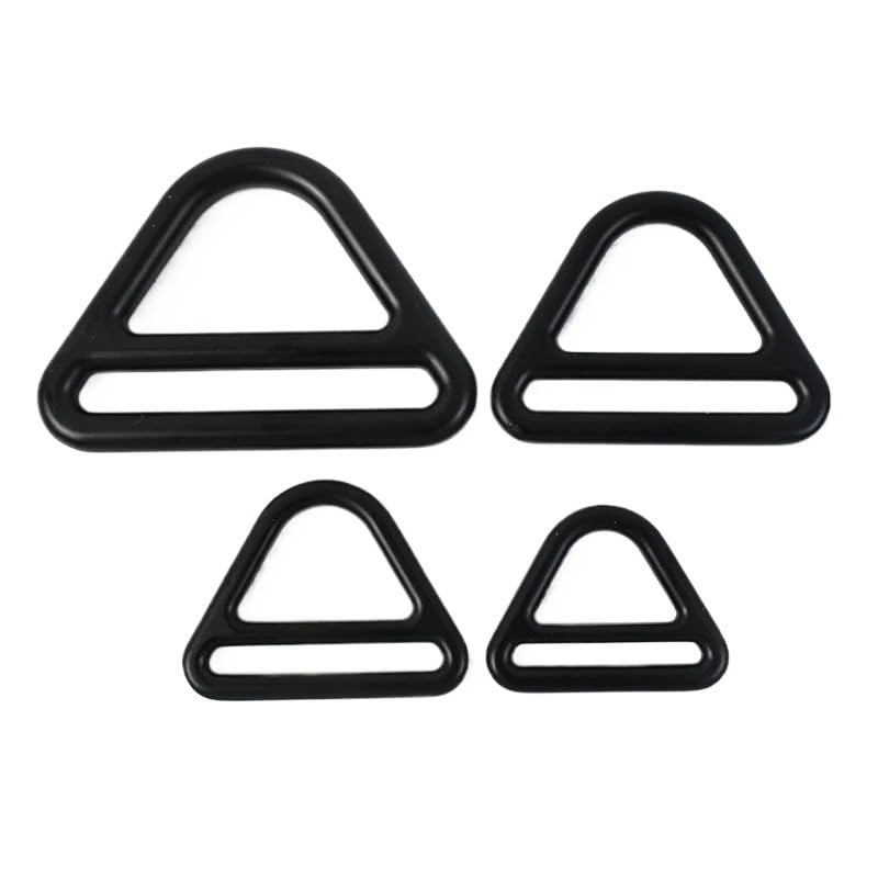 Hebillas ajustables de conductor de metal, 5 unidades, 25 50 mm, de metal, Tri-Glide, con hebilla triangular