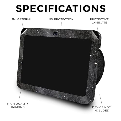 Image of Glossy Glitter Skin Compatible with Amazon Echo Show 8 (3rd Gen, 2023) - Centaurus - Premium 3M Vinyl Protective Wrap Decal Cover - Easy to Apply, Crafted in The USA by MightySkins
