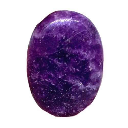 Lépidolite violette naturelle pierre ovale 33mm pour fabriquer vos bagues DIY