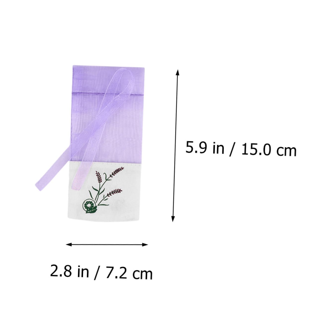 CAXUSD 12pcs Lavender Sachets Bags Empty Organza Pouches for Spices Herbs and Dried Flowers for Closet Freshening and Home Fragrance