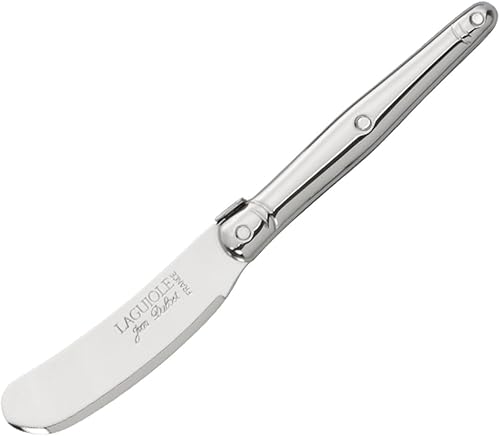 Miniatura 3 de (D) Cuchillos de Queso Mantequilla Esparcidor Acero Inoxidable Cuchillo Set Laguiole (6 PC, Rojo)