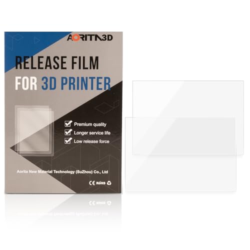 AORITA3D FEP Film 5 pezzi 200 x 140 x 0,15 mm per Mars Pro, Mars 2, Mars 2 Pro, Mars 3, Photon Mono, Mono 4K LCD Resin 3D Printer