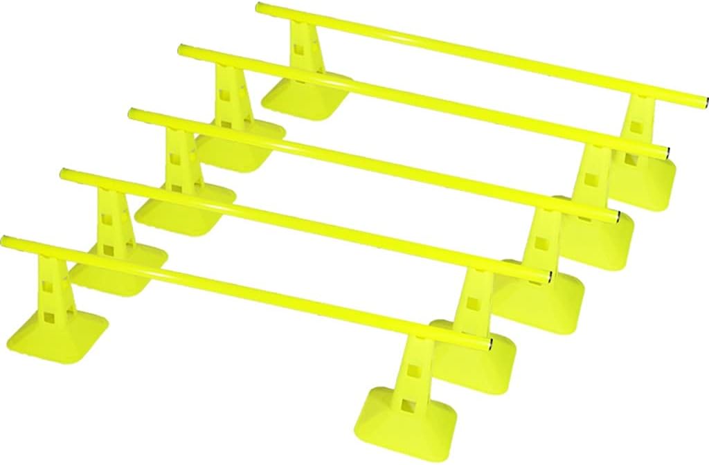 Agility Training Cone Plastic Cone and Sign Post Set, Adjustable Height Sign Post, Used for Football Basketball Roller Skating Training Equipment (Size : 32cm)